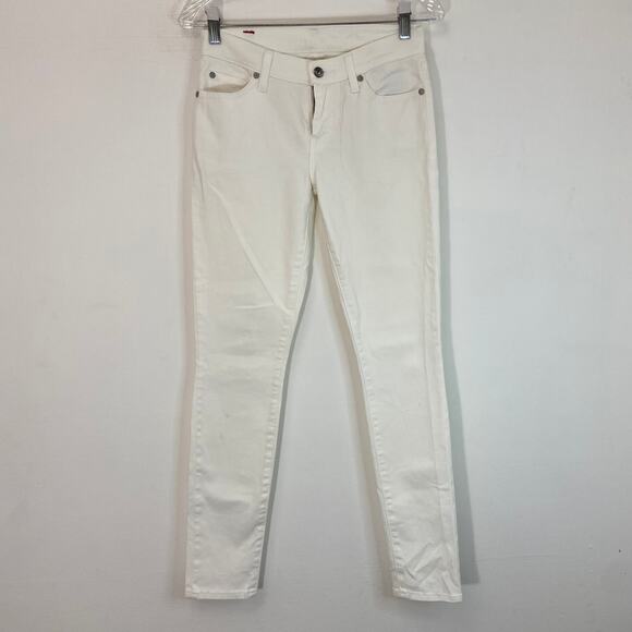 7 For All Mankind Gwenevere White Jeans - Picture 1 of 8